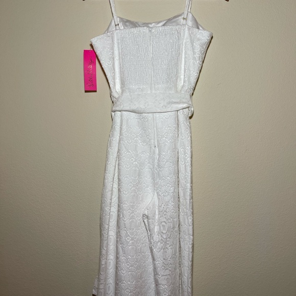 NWT Lilly Pulitzer Nila Jumpsuit Resort White Lace - Picture 6 of 7